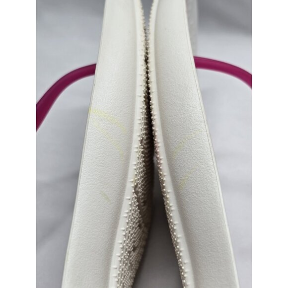 Crocs Isabella White And Pink T-Strap Iconic Comfort Sandal Size 9 Women's - Picture 5 of 15